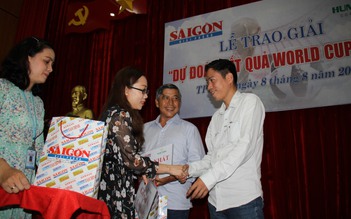 Sài Gòn Giải Phóng trao giải thưởng dự đoán World Cup