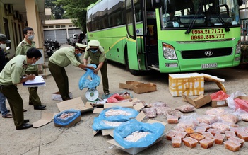 Đắk Lắk: Bắt vụ chở nội tạng heo, gà không rõ nguồn gốc đi tiêu thụ