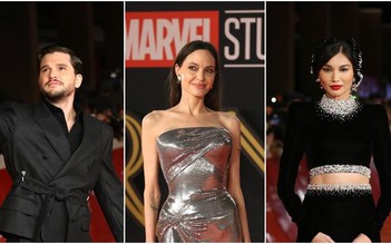 Angelina Jolie, Kit Harington... cùng nhiều sao tỏa sáng khi 'Eternals' ra mắt tại Ý