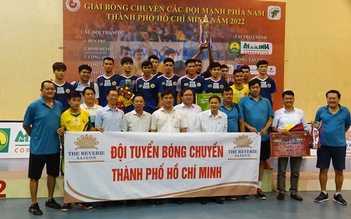 Đội bóng chuyền TP.HCM đăng quang giải các đội mạnh phía nam