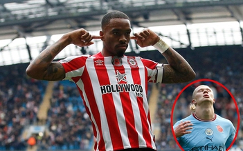 Kết quả Man City 1-2 Brentford, Ngoại hạng Anh: Toney sáng hơn Haaland