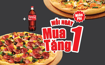 Ưu đãi Mua 1 tặng 1 dành cho mua mang về tại Pizza Hut từ 18 - 29.2