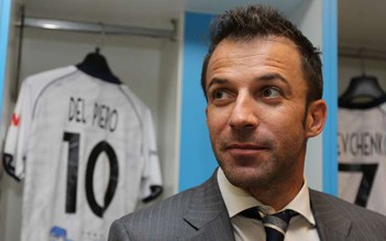 Huyền thoại bóng đá Ý Del Piero nhập viện khẩn cấp ở Mỹ