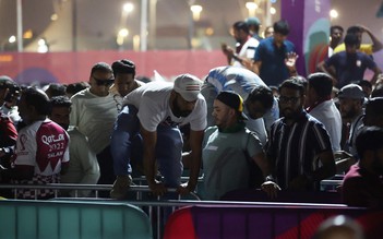 Hỗn loạn tại khu vực dành cho người hâm mộ trước trận khai mạc World Cup 2022