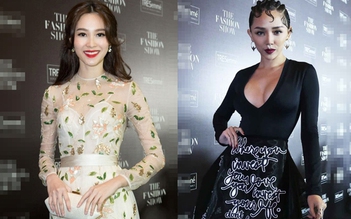 Tóc Tiên, Đặng Thu Thảo đối lập trên thảm đỏ 'The Fashion Show'