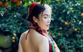 Hoa hậu Tuyết Nga khoe vai trần quyến rũ trong bộ ảnh mới