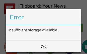 Giải quyết lỗi 'không đủ dung lượng lưu trữ' trên thiết bị Android