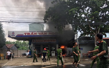 Cháy tại cây xăng ở An Giang, 1 người chết: Do tuột vòi bơm xăng