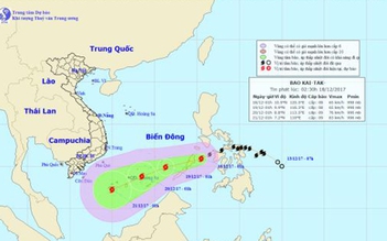 Bão Kai-tak vào Biển Đông, miền Bắc tiếp tục rét đậm