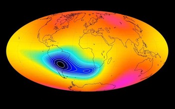 ‘Lỗ hổng’ trường địa từ đang đe dọa vệ tinh và tàu vũ trụ