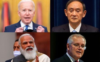'Bộ tứ' Mỹ-Nhật-Ấn-Úc họp thượng đỉnh trực tuyến bàn tương lai Ấn Độ Dương - Thái Bình Dương