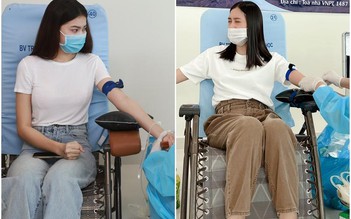 Hoa hậu Tiểu Vy và các á hậu tham gia hiến máu