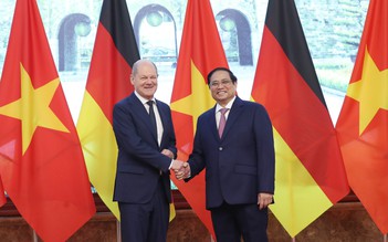 Lễ đón chính thức Thủ tướng Đức tại Phủ Chủ tịch