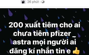 Quảng cáo tiêm vắc xin Covid-19 dịch vụ trên mạng để lừa đảo chiếm đoạt tiền cọc