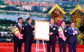 Thành phố Quảng Ngãi được công nhân đô thị loại 2