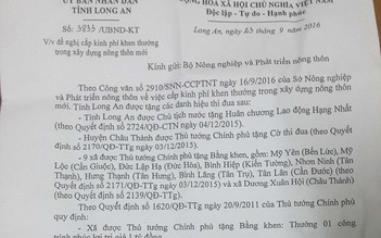 Long An ‘đòi’ Bộ NN-PTNT 49 tỉ đồng tiền thưởng ‘xây dựng nông thôn mới’