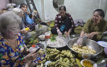 Gần 200 người tham gia gói bánh cho đám giỗ lớn nhất Cao Lãnh