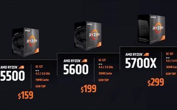 AMD công bố dòng CPU Ryzen 5000 và 4000 mới giá hấp dẫn