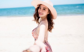 Hoa hậu Kiều Ngân lãng mạn bên bờ biển Phan Thiết