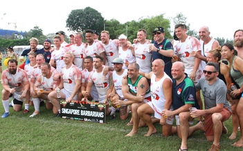 Singapore Barbarians vô địch giải Wolf Blass Saigon 10’s