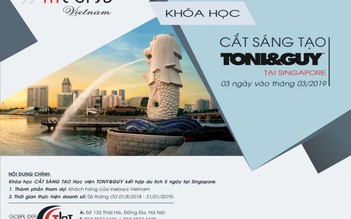 Khóa học cắt sáng tạo tại học viện Toni&guy Singapore