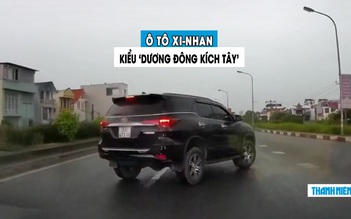 Tài xế xi-nhan kiểu ‘dương đông kích tây’, ô tô bị xe phía sau tông trúng