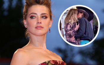 Nữ diễn viên Amber Heard lộ ảnh 'khóa môi' bạn đồng giới