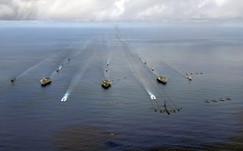 Ba tàu sân bay cùng 18 chiến hạm Hàn, Mỹ sắp tập trận sát Triều Tiên