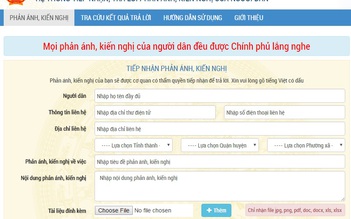 Ra mắt cổng thông tin Chính phủ tiếp nhận kiến nghị của người dân