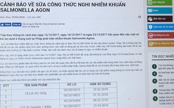 TP.HCM kiểm soát chặt sữa Modilac nguy cơ nhiễm Salmonella Poona