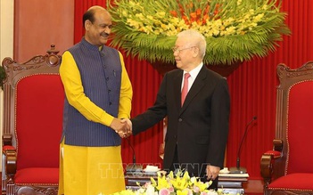 Tổng bí thư Nguyễn Phú Trọng tiếp Chủ tịch Hạ viện Ấn Độ