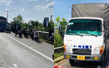 Bình Thuận: Hai người đang thay lốp xe trên QL1 bị xe tải tông tử vong