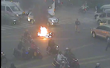 TP.HCM: Giao thông, kẹt xe sáng 14.1: Cháy xe máy, khu Cộng Hòa xe đông
