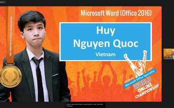 Việt Nam giành cú đúp huy chương vàng, bạc chung kết Tin học văn phòng thế giới
