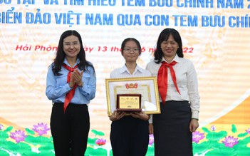 Nữ sinh Hải Phòng đạt giải đặc biệt cuộc thi Sưu tập và tìm hiểu về tem