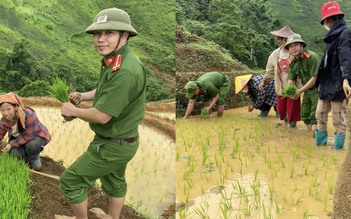 Công an xã Mù Cả: Xuống đồng cấy lúa, băng rừng cứu dân