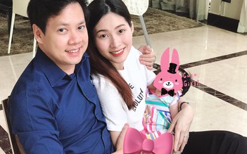 Hoa hậu Đặng Thu Thảo khoe con trong ngày sinh nhật ông xã