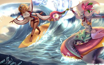 LMHT: Concept art dễ thương về Nami và Taliyah Lướt Sóng