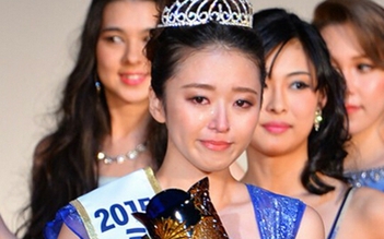 Tân Hoa hậu Thế giới Nhật Bản nức nở trong giây phút đăng quang