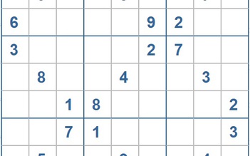 Mời các bạn thử sức với ô số Sudoku 3822 mức độ Khó