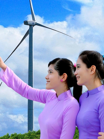 Check-in ở cánh đồng điện gió đẹp nhất miền Tây