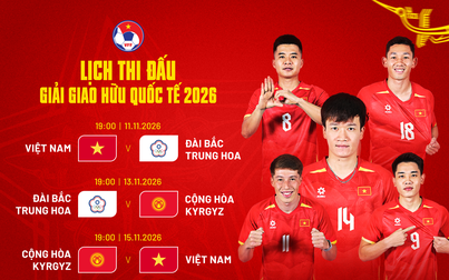 VFF công bố nóng lịch thi đấu đội tuyển Việt Nam gặp Đài Loan và Kyrgyzstan: Giờ đẹp, xem kênh nào?