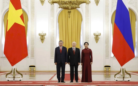 Tổng thống Nga Putin chủ trì Lễ đón Tổng Bí thư, Chủ tịch nước Tô Lâm