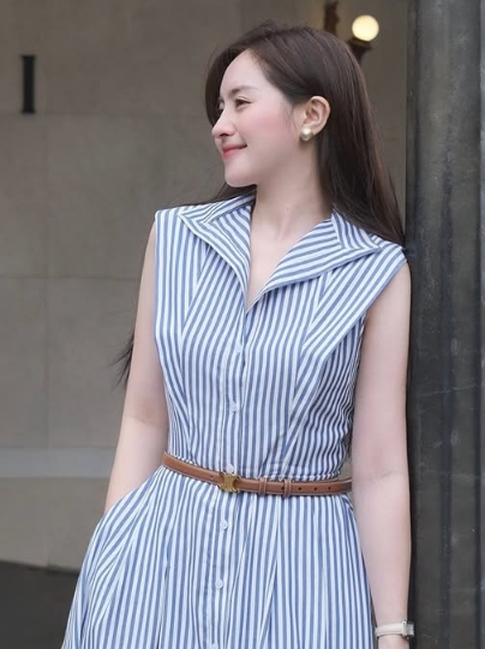 Chẳng sợ ngày bận rộn khi đã có đầm sơ mi thanh lịch