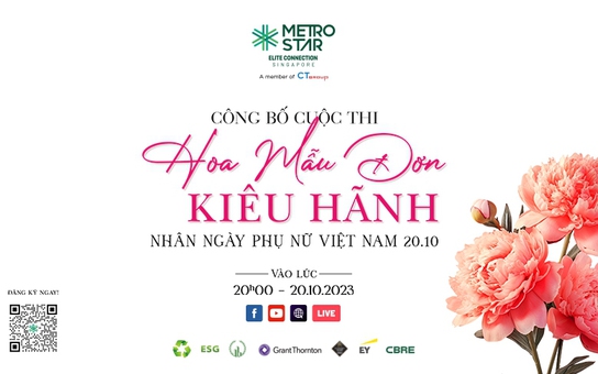 Chương trình công bố cuộc thi 'Hoa mẫu đơn kiêu hãnh' nhân ngày Phụ nữ Việt Nam