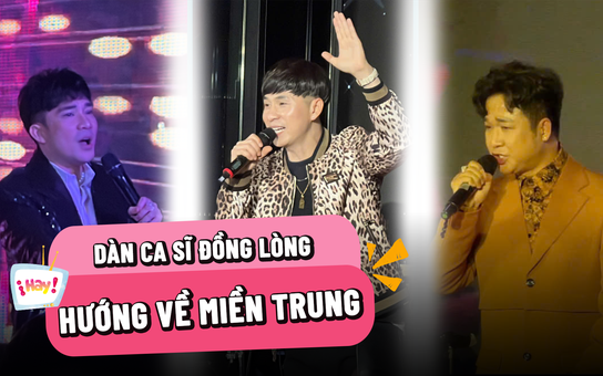 Quang Hà, Châu Gia Kiệt cùng dàn ca sĩ đồng lòng hướng về miền Trung