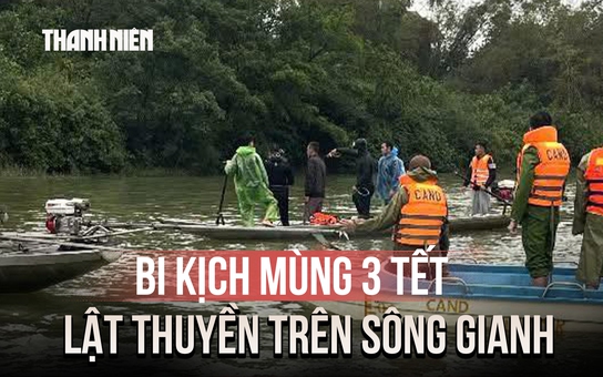 Bi kịch mùng 3 tết: 7 người cùng một gia đình lật thuyền trên sông Gianh