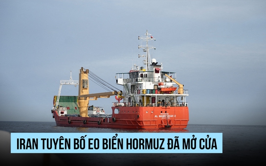 Iran nói eo biển Hormuz đã mở cửa, ông Trump vẫn duy trì phong tỏa cảng