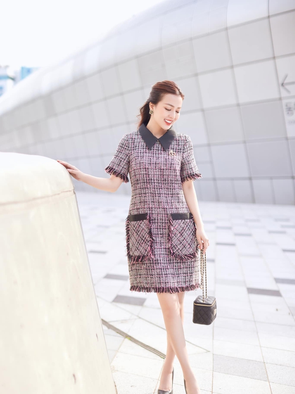  Quý cô vải tweed - quý cô thời trang mùa đông