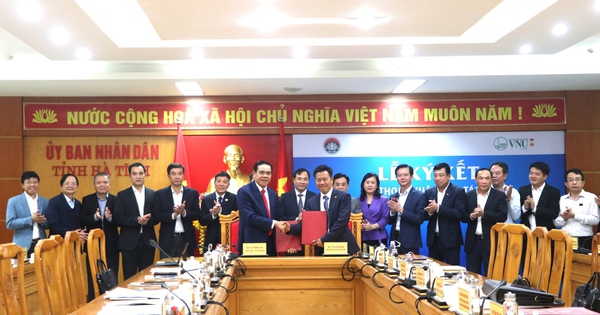 Developing a project that Ha Tinh University is a member of Hanoi ...